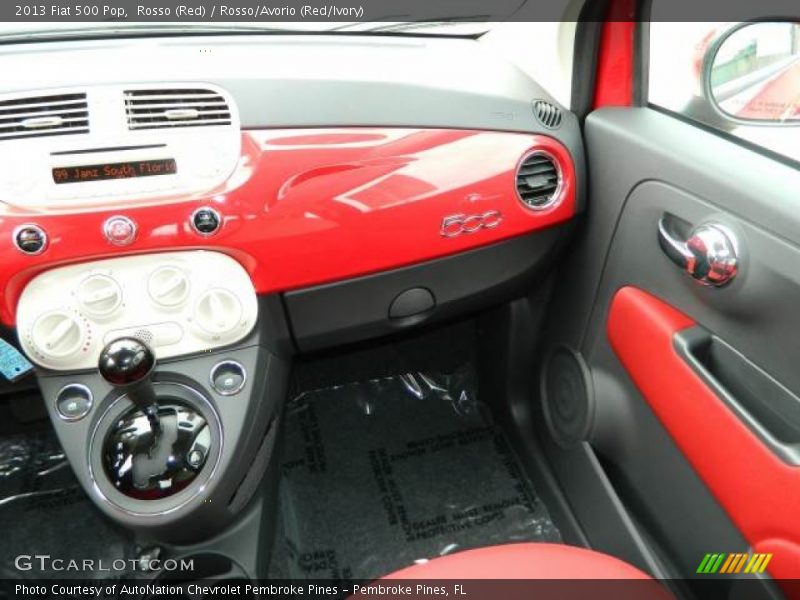 Rosso (Red) / Rosso/Avorio (Red/Ivory) 2013 Fiat 500 Pop
