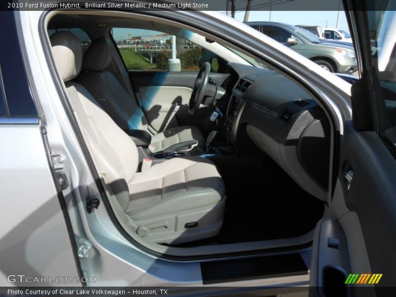 Brilliant Silver Metallic / Medium Light Stone 2010 Ford Fusion Hybrid