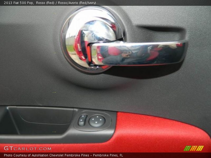 Rosso (Red) / Rosso/Avorio (Red/Ivory) 2013 Fiat 500 Pop