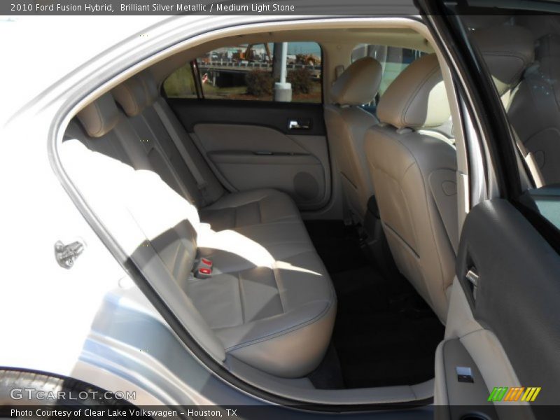 Brilliant Silver Metallic / Medium Light Stone 2010 Ford Fusion Hybrid