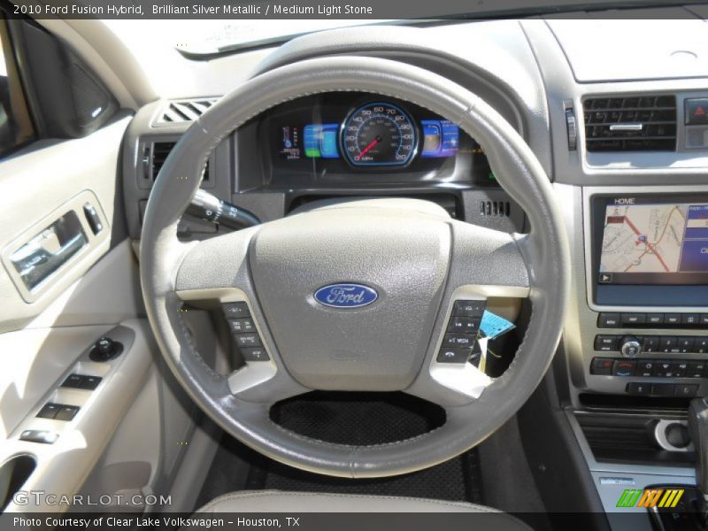 Brilliant Silver Metallic / Medium Light Stone 2010 Ford Fusion Hybrid