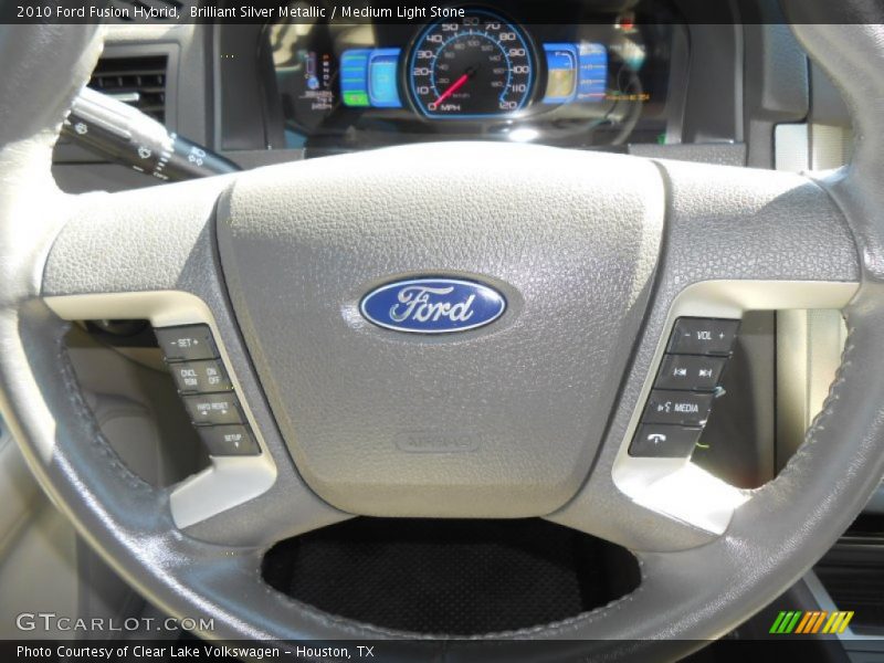 Brilliant Silver Metallic / Medium Light Stone 2010 Ford Fusion Hybrid