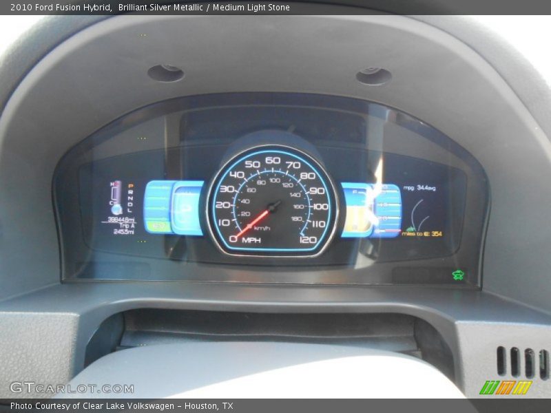 Brilliant Silver Metallic / Medium Light Stone 2010 Ford Fusion Hybrid