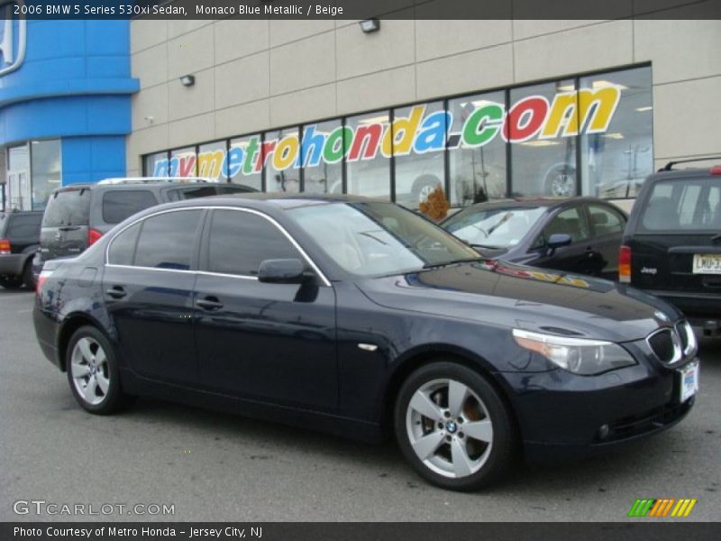 Monaco Blue Metallic / Beige 2006 BMW 5 Series 530xi Sedan