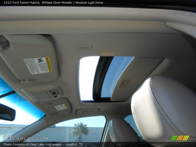 Brilliant Silver Metallic / Medium Light Stone 2010 Ford Fusion Hybrid