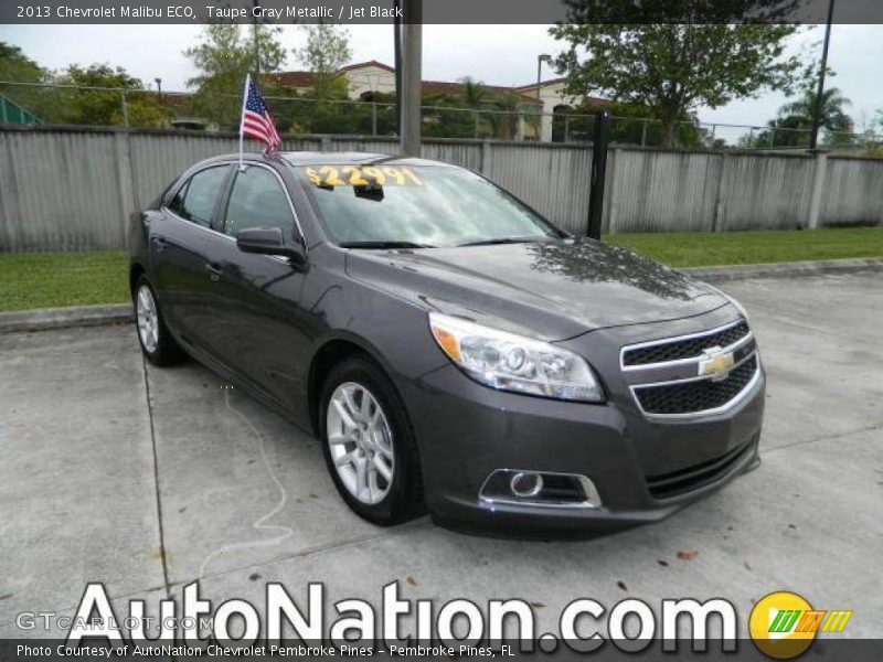 Taupe Gray Metallic / Jet Black 2013 Chevrolet Malibu ECO