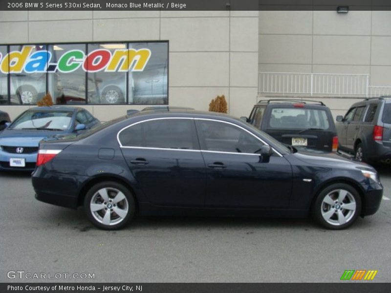 Monaco Blue Metallic / Beige 2006 BMW 5 Series 530xi Sedan