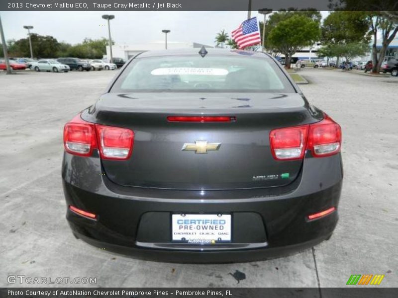 Taupe Gray Metallic / Jet Black 2013 Chevrolet Malibu ECO