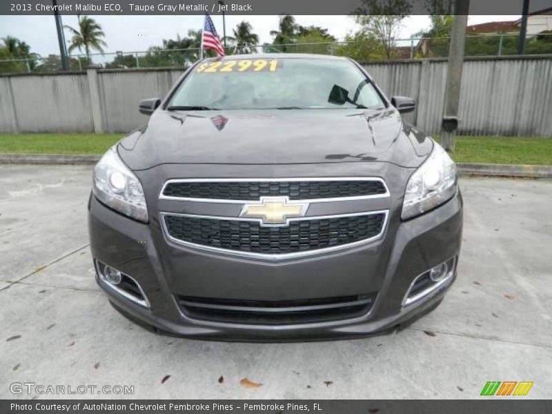 Taupe Gray Metallic / Jet Black 2013 Chevrolet Malibu ECO