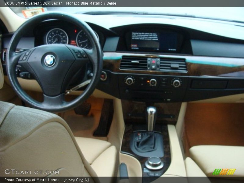 Monaco Blue Metallic / Beige 2006 BMW 5 Series 530xi Sedan