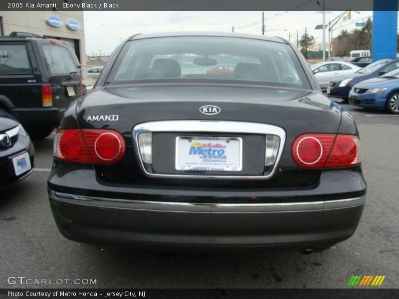 Ebony Black / Black 2005 Kia Amanti