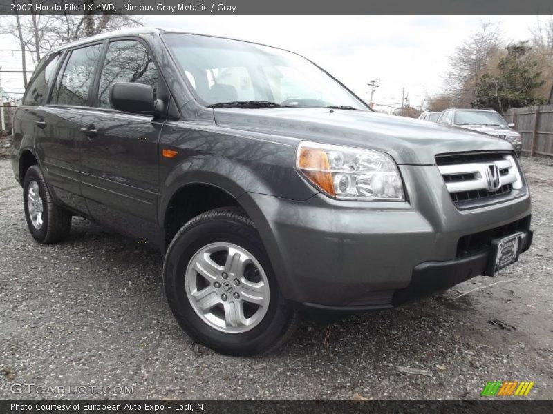 Nimbus Gray Metallic / Gray 2007 Honda Pilot LX 4WD