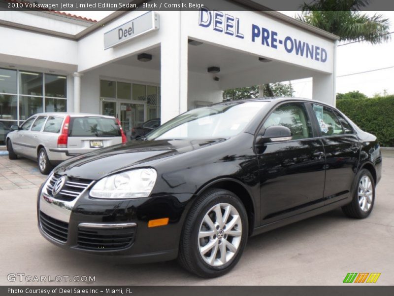 Black / Cornsilk Beige 2010 Volkswagen Jetta Limited Edition Sedan
