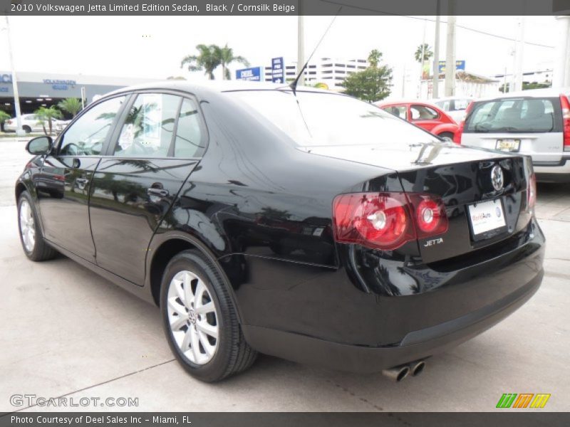 Black / Cornsilk Beige 2010 Volkswagen Jetta Limited Edition Sedan