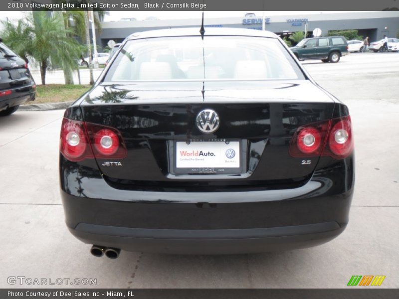 Black / Cornsilk Beige 2010 Volkswagen Jetta Limited Edition Sedan