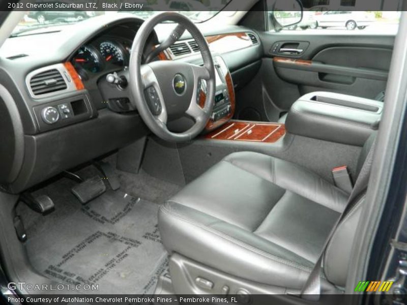 2012 Suburban LTZ Ebony Interior