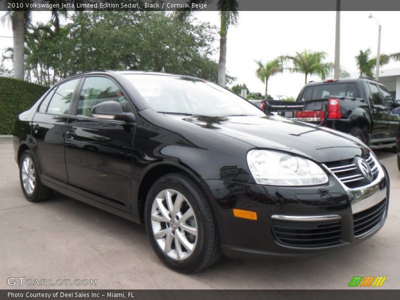 Black / Cornsilk Beige 2010 Volkswagen Jetta Limited Edition Sedan