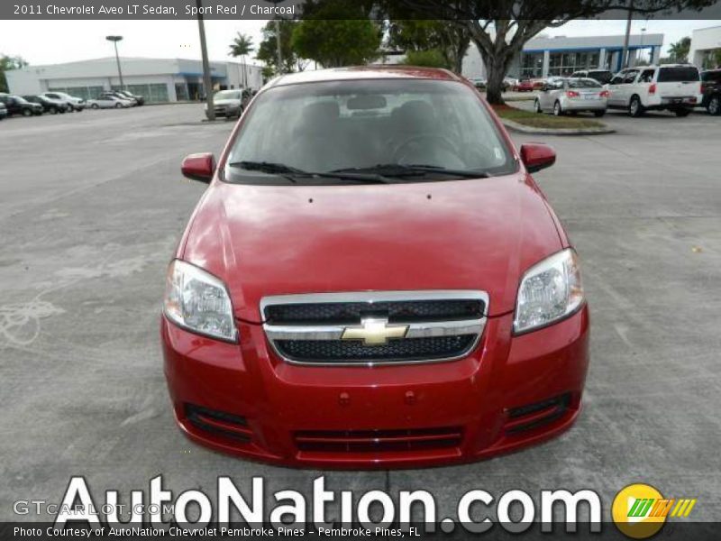 Sport Red / Charcoal 2011 Chevrolet Aveo LT Sedan