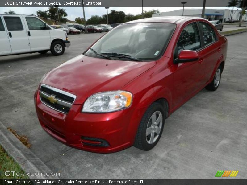 Sport Red / Charcoal 2011 Chevrolet Aveo LT Sedan