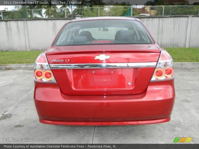 Sport Red / Charcoal 2011 Chevrolet Aveo LT Sedan