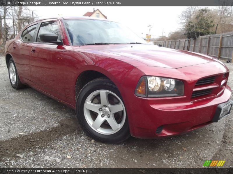 Inferno Red Crystal Pearl / Dark Slate Gray 2008 Dodge Charger SE