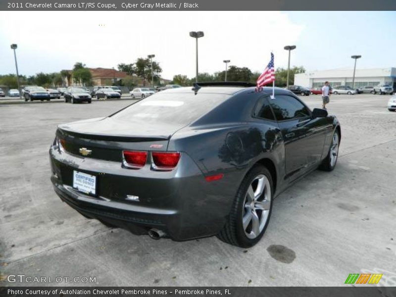 Cyber Gray Metallic / Black 2011 Chevrolet Camaro LT/RS Coupe