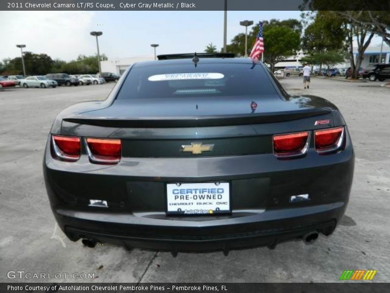Cyber Gray Metallic / Black 2011 Chevrolet Camaro LT/RS Coupe