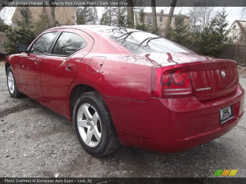 Inferno Red Crystal Pearl / Dark Slate Gray 2008 Dodge Charger SE