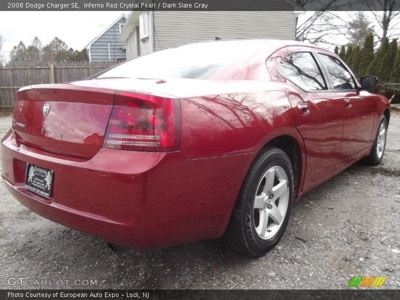 Inferno Red Crystal Pearl / Dark Slate Gray 2008 Dodge Charger SE