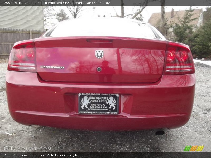 Inferno Red Crystal Pearl / Dark Slate Gray 2008 Dodge Charger SE