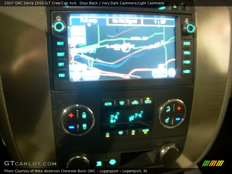 Onyx Black / Very Dark Cashmere/Light Cashmere 2007 GMC Sierra 1500 SLT Crew Cab 4x4