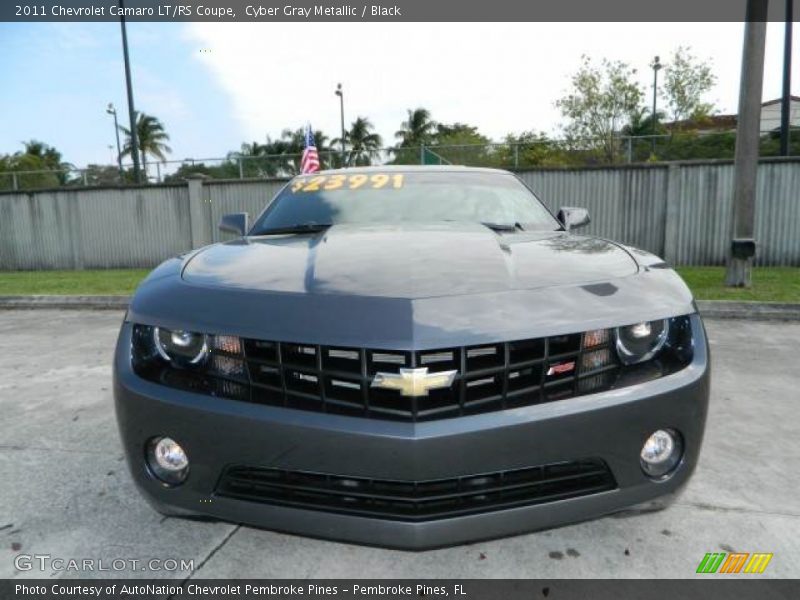 Cyber Gray Metallic / Black 2011 Chevrolet Camaro LT/RS Coupe