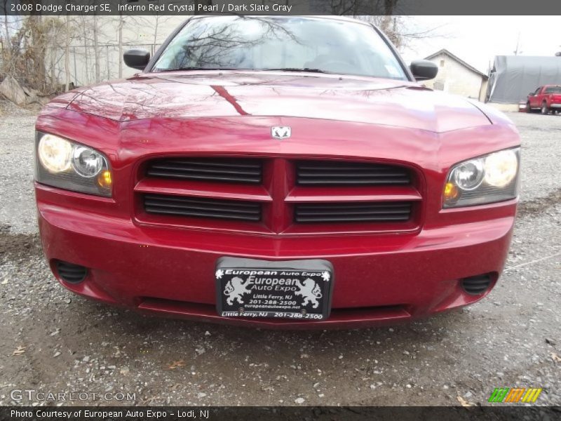 Inferno Red Crystal Pearl / Dark Slate Gray 2008 Dodge Charger SE