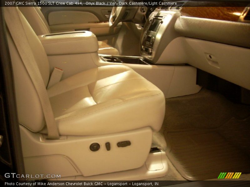 Onyx Black / Very Dark Cashmere/Light Cashmere 2007 GMC Sierra 1500 SLT Crew Cab 4x4