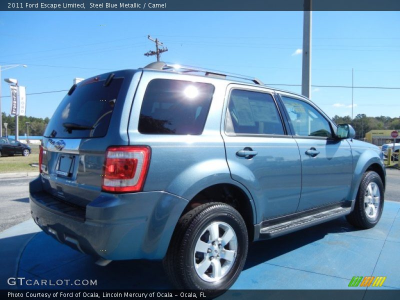 Steel Blue Metallic / Camel 2011 Ford Escape Limited