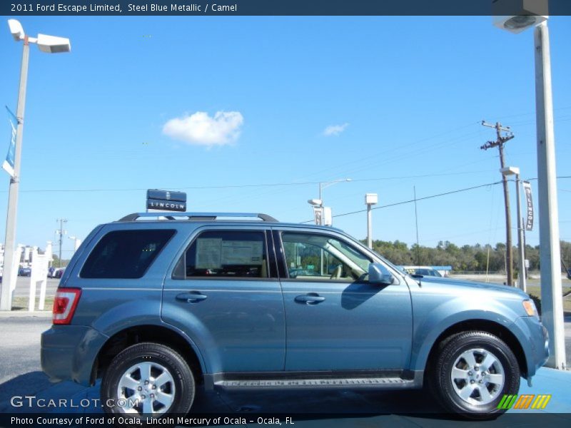 Steel Blue Metallic / Camel 2011 Ford Escape Limited