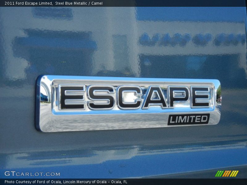 Steel Blue Metallic / Camel 2011 Ford Escape Limited