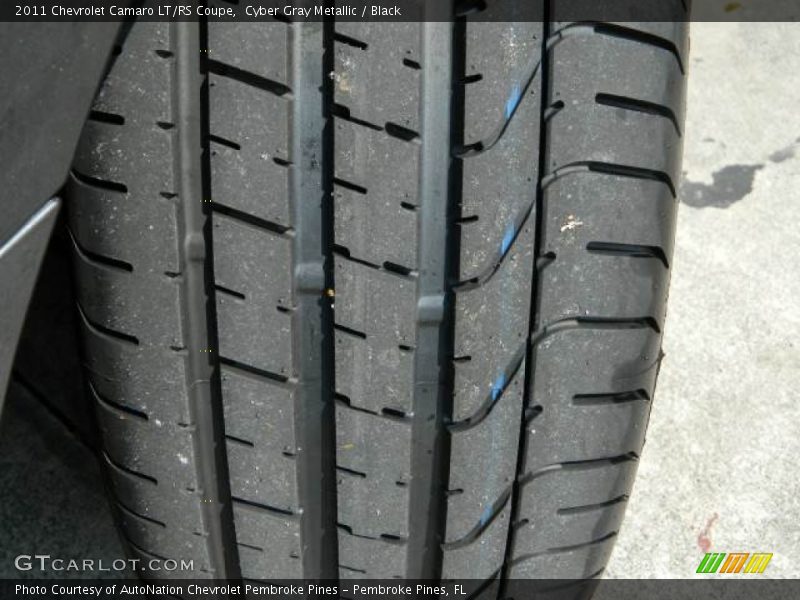 Cyber Gray Metallic / Black 2011 Chevrolet Camaro LT/RS Coupe