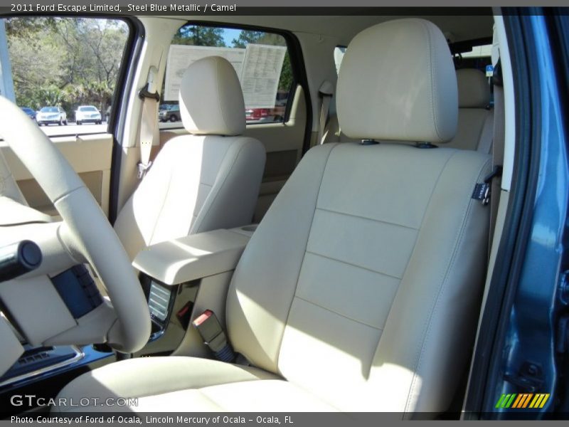 Steel Blue Metallic / Camel 2011 Ford Escape Limited