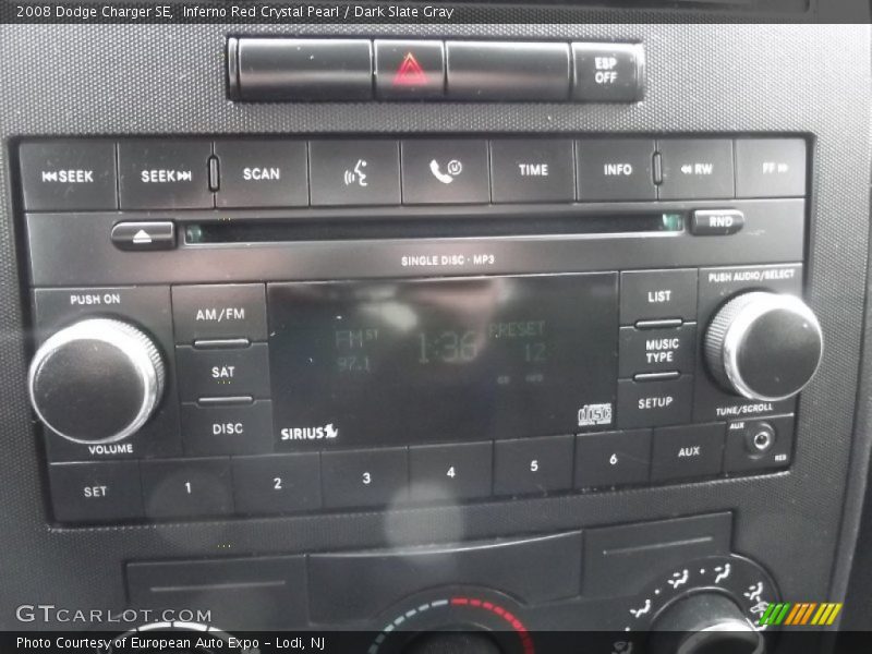 Inferno Red Crystal Pearl / Dark Slate Gray 2008 Dodge Charger SE