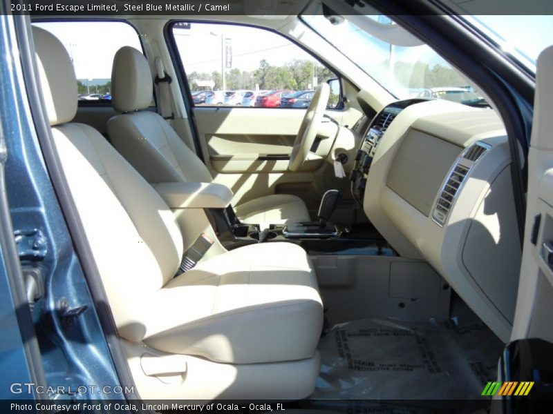 Steel Blue Metallic / Camel 2011 Ford Escape Limited