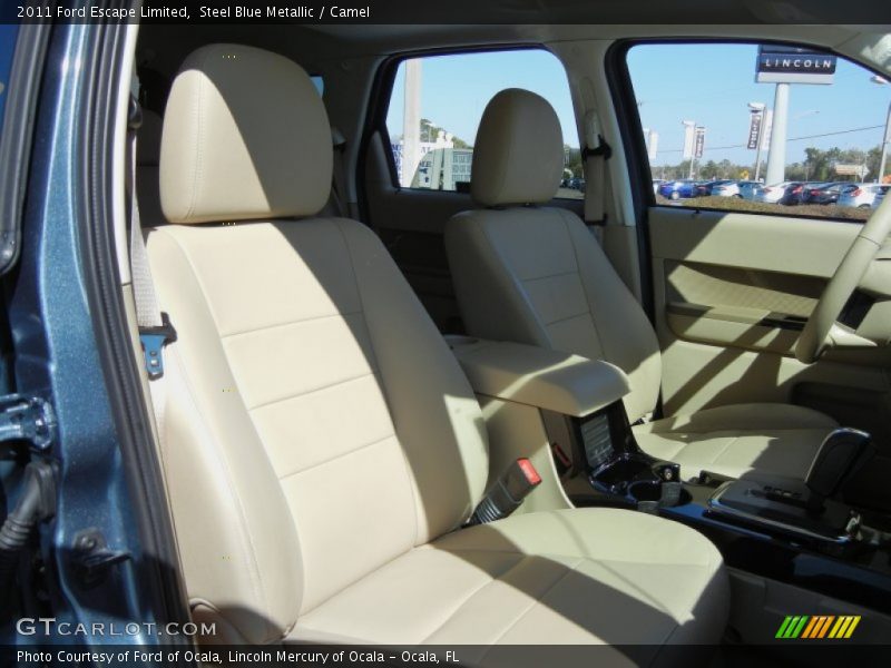 Steel Blue Metallic / Camel 2011 Ford Escape Limited