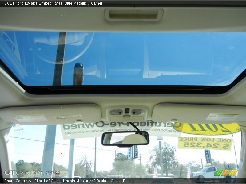 Steel Blue Metallic / Camel 2011 Ford Escape Limited