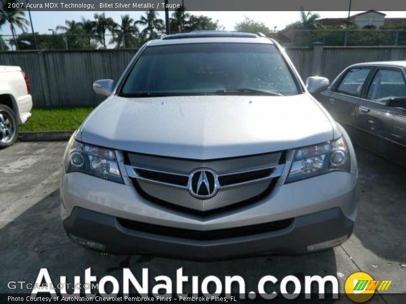 Billet Silver Metallic / Taupe 2007 Acura MDX Technology