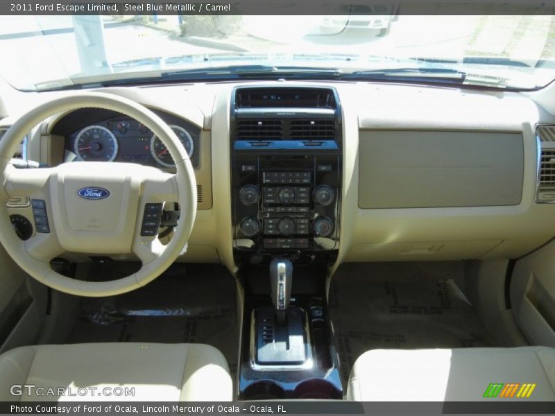 Steel Blue Metallic / Camel 2011 Ford Escape Limited