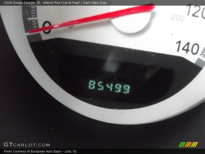 Inferno Red Crystal Pearl / Dark Slate Gray 2008 Dodge Charger SE