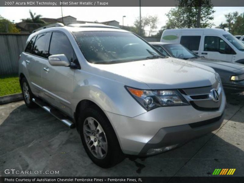 Billet Silver Metallic / Taupe 2007 Acura MDX Technology