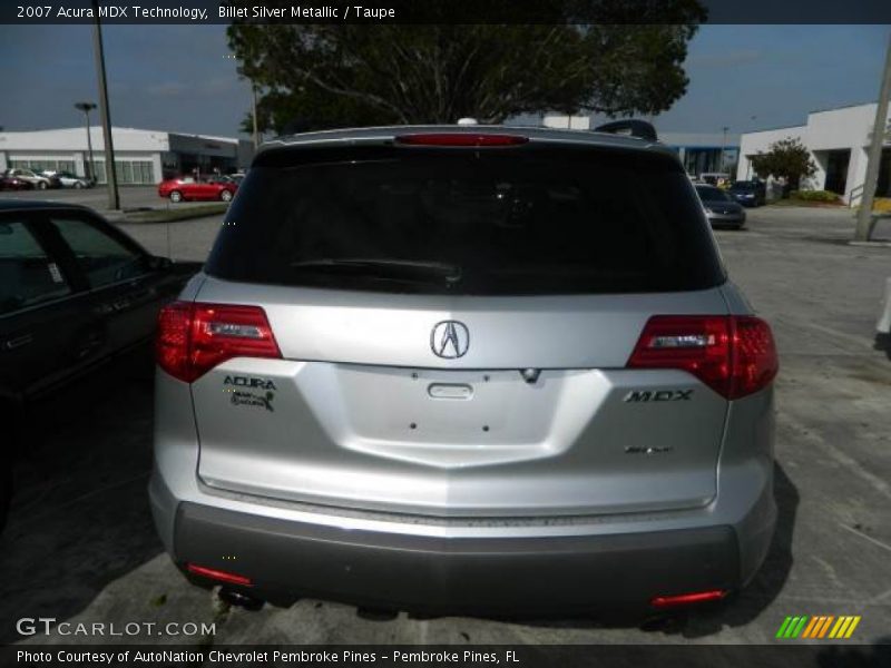 Billet Silver Metallic / Taupe 2007 Acura MDX Technology