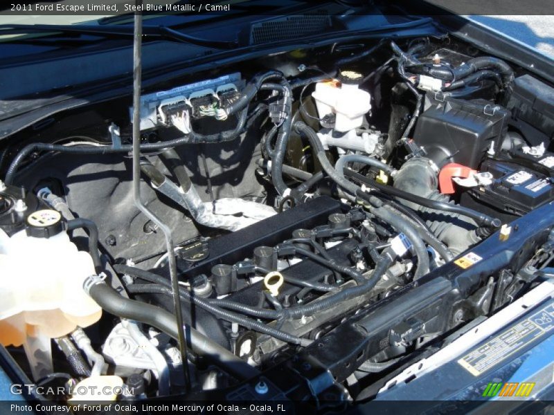 Steel Blue Metallic / Camel 2011 Ford Escape Limited