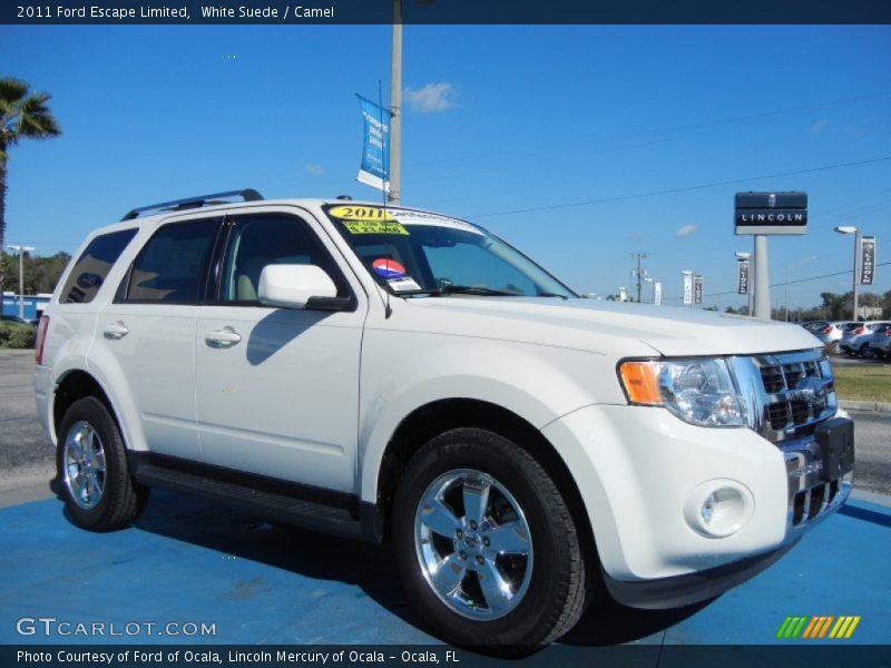 White Suede / Camel 2011 Ford Escape Limited